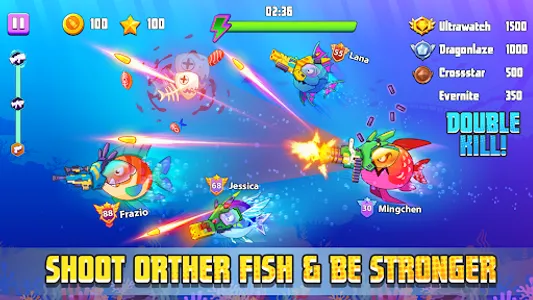 Fish & Gun: Hungry Fish Game screenshot 1