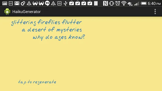 Haiku Generator screenshot 1