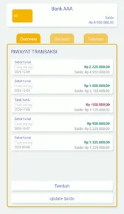 Catatan Tabungan Pro screenshot 1