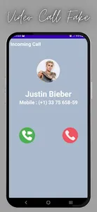 Justin Bieber Video Call Fake screenshot 5