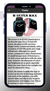 M SEVEN Smart Watch guide screenshot 2