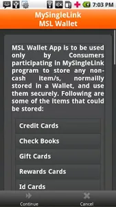 MSL Wallet screenshot 0