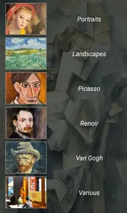 Paintings Memory Game screenshot 1