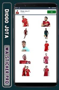 Diogo Jota - WA Sticker Pro screenshot 2