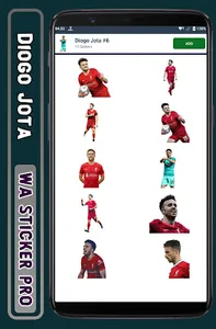 Diogo Jota - WA Sticker Pro screenshot 5