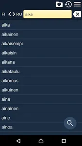 Finnish Russian Dictionary screenshot 0
