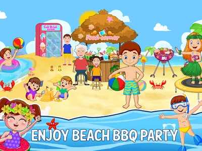 Mini Town: Beach Games screenshot 0