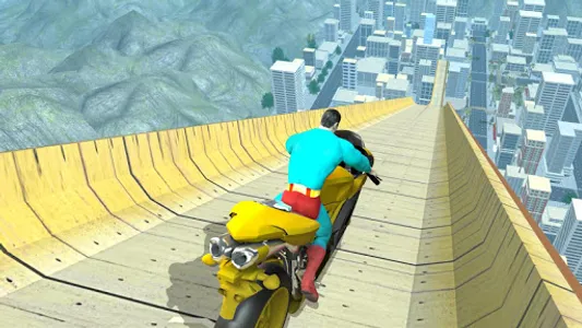 Super Hero Bike Mega Ramp screenshot 1