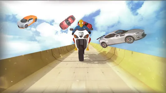 Super Hero Bike Mega Ramp screenshot 4
