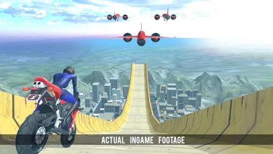 Super Hero Bike Mega Ramp screenshot 7