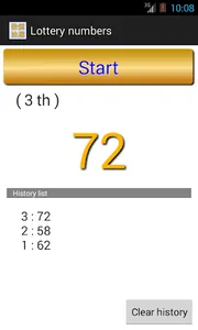 Lottery numbers screenshot 2