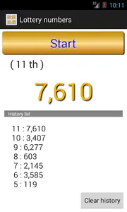 Lottery numbers screenshot 3