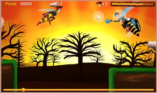 Justin the Bee: Ninja Runner screenshot 0
