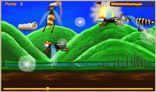 Justin the Bee: Ninja Runner screenshot 3
