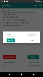 Skladový Pomocník Analýza screenshot 1