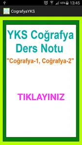 YKS Coğrafya Ders Notu screenshot 0