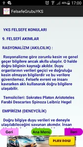 YKS Felsefe Grubu Ders Notu screenshot 3