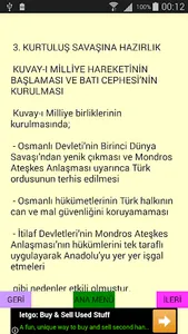 İnkılap Tarihi Ders Notu screenshot 4