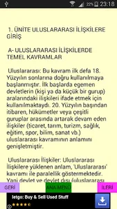 Lise Uluslararası İlişkiler screenshot 2