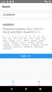 OEIS Client screenshot 3