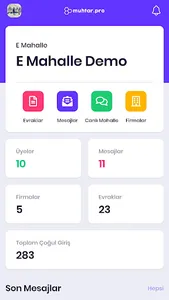 Muhtar App | E Mahalle Yönetim screenshot 0