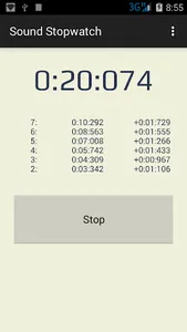 Sound Stopwatch screenshot 0