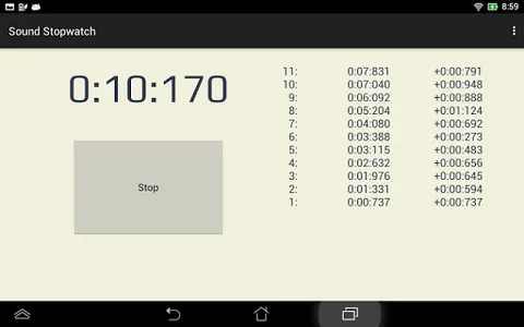 Sound Stopwatch screenshot 3