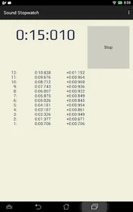 Sound Stopwatch screenshot 4