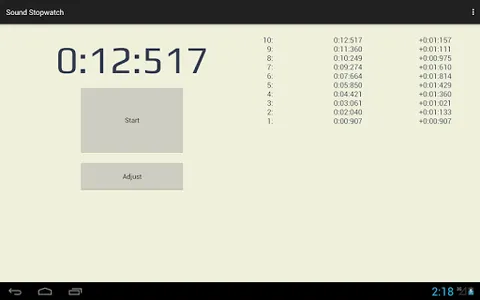 Sound Stopwatch screenshot 5