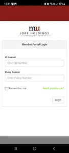 Mu Jobe Member Portal screenshot 0