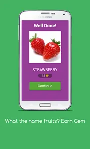 Fruit Name : Win Gems Quiz screenshot 1