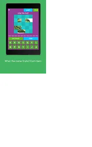 Fruit Name : Win Gems Quiz screenshot 16
