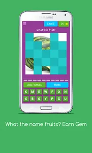 Fruit Name : Win Gems Quiz screenshot 3