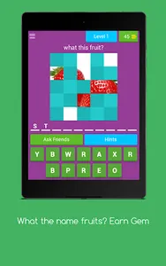 Fruit Name : Win Gems Quiz screenshot 7
