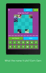 Fruit Name : Win Gems Quiz screenshot 9