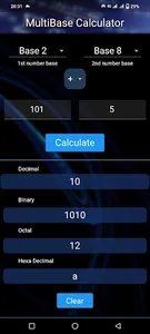 MultiBase Calculator screenshot 2