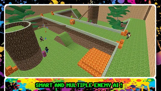 Blocky Gun Paintball screenshot 1