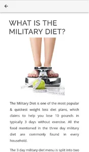 Super Military Diet Plan screenshot 1