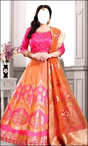 Women Lehenga Choli Photo Suit screenshot 3