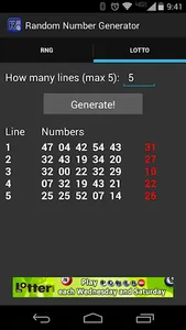 Random Number Generator screenshot 1