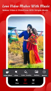 Love Photo Video Maker With Mu screenshot 3