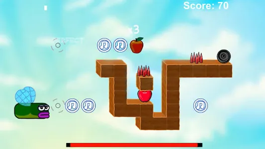 Worm Music Apple 2 screenshot 0