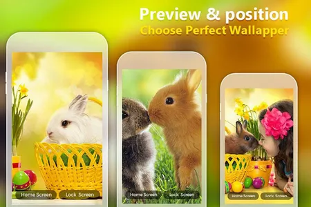 Easter Bunny Live Wallpaper HD screenshot 3