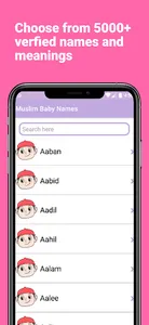 Muslim Baby Names and Meanings screenshot 3