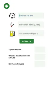 Yakıt Hesaplama - Pratik screenshot 4