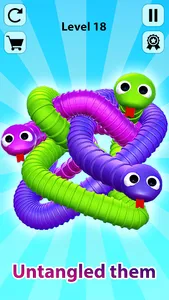 Tangled Snakes: Puzzle Game screenshot 12