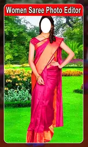 Women Saree Photo Suit  girls screenshot 0