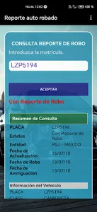 Autos robados REPUVE screenshot 1