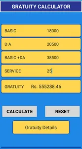 Gratuity calculator screenshot 1