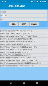 Json Creator screenshot 1